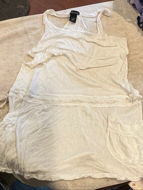 Moda International White Swim Coverup